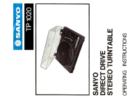Sanyo TP-1020 - Owners Manual